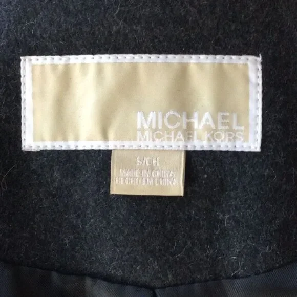 Michael Kors Wool Blend Pea-Coat Size Sm - Picture 5 of 7